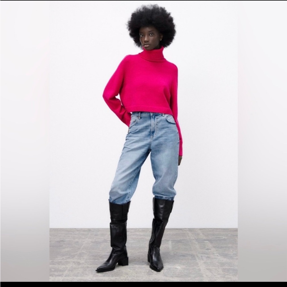 Zara Cropped Turtle Neck